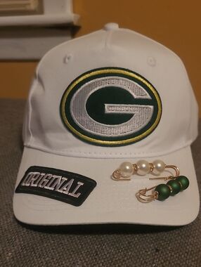 Green Bay Packers White Logo Baseball Cap